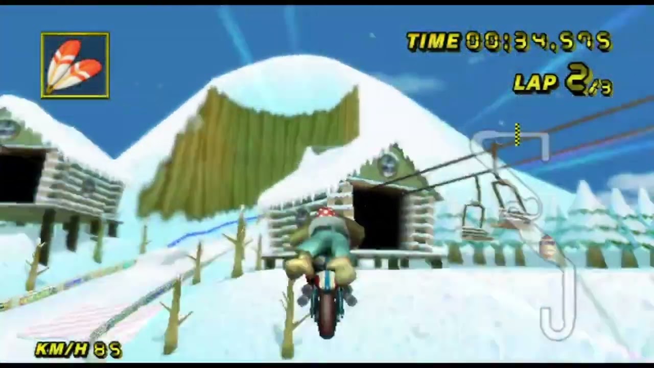Mario Kart Wave Rush - DK Summit (200cc Feather) - 1:27.126