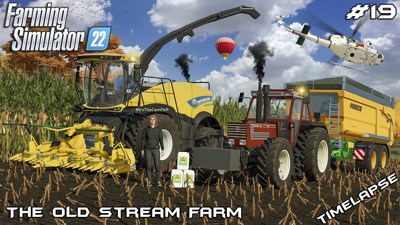 Заготовка кукурузного силоса с MrsTheCamPeR | The Old Stream Farm | Farming Simulator 22 | Эпизод 19