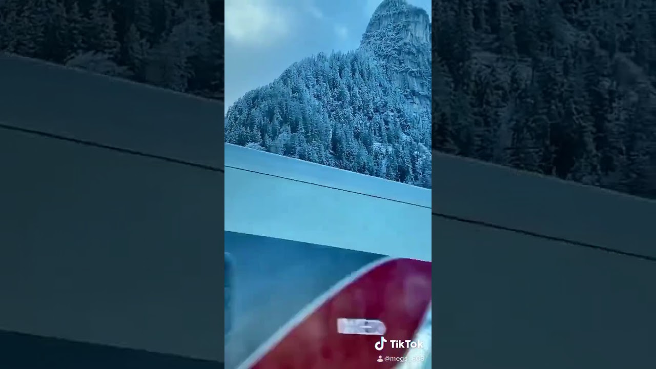 A Majectic Snow-Covered Mountain #germany #travels #snow #scenicdrive