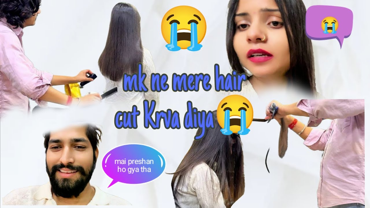 Mk ne mere bal katva diya😭 gusse mai😡....aisa kon krta hai yarr🥹🥹