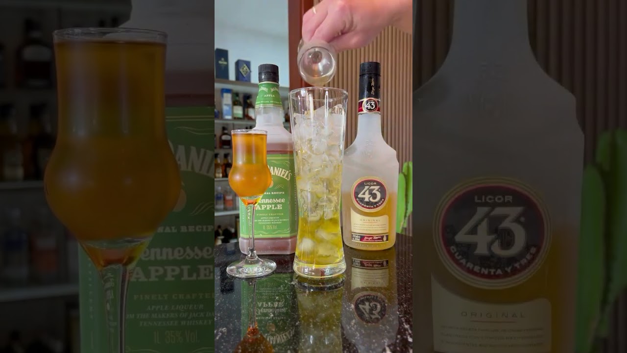 Drink com Jack Daniels e Licor 43 - Clica em Inscreva-se pra ajudar a gente 🍻 💚 #Shorts #drink