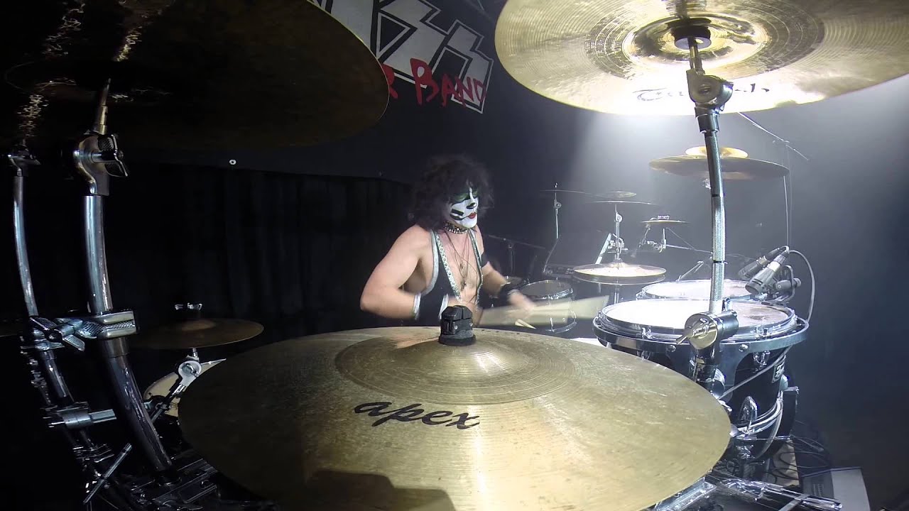 KISS Forever Band Radek Cam God of Thunder and Drum Solo 30.April 2015 Landshut Alte Kaserne