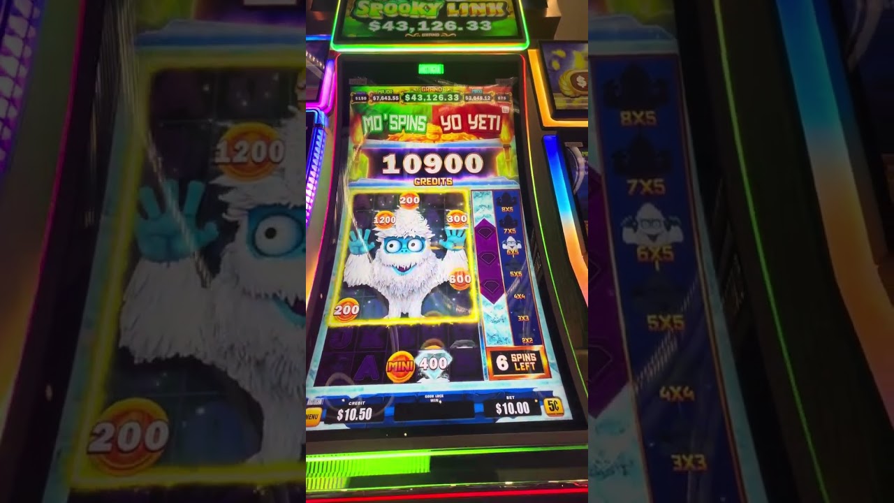 YO YO YETI ⭐️ double POP ❄️❄️ #explore #california #slots #casino 