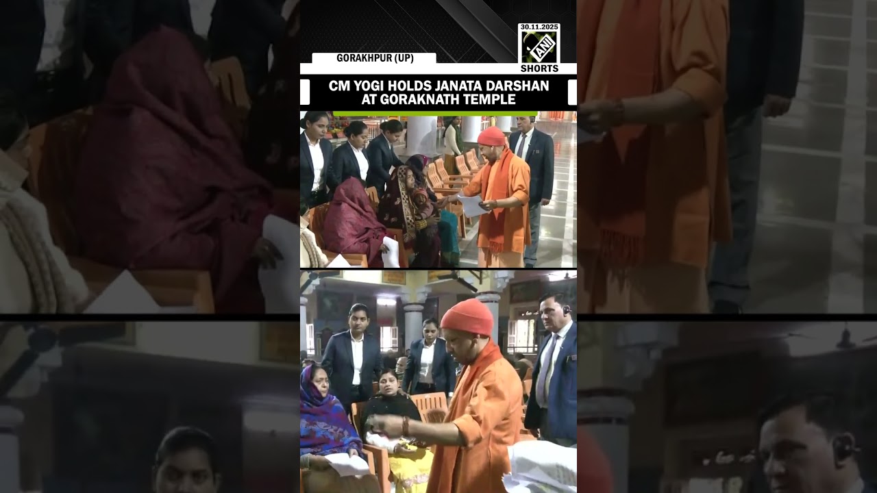 UP CM Yogi Adityanath holds &lsquo;Janata Darshan&rsquo; at Goraknath Temple, people gather to share grievances
