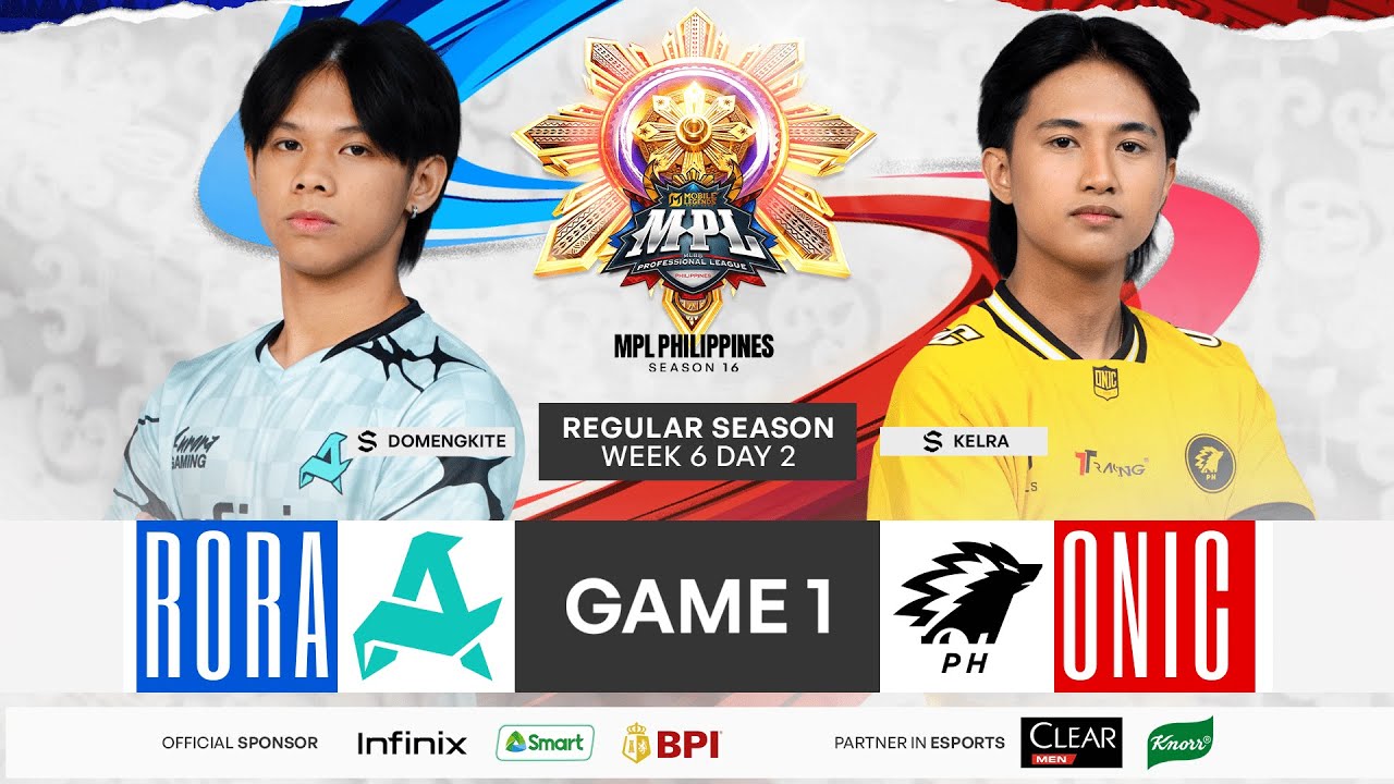 MPL PH S16 - W6D2 - RORA VS ONIC GAME 1