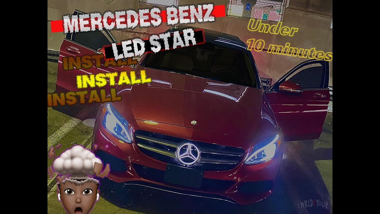 How To Install LED Star!!! TOP QUALITY Mercedes FASTEST MOD #1 #Distronic Style