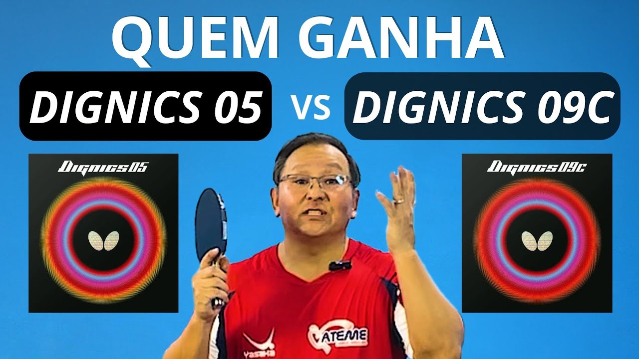 COMPARAÇÃO DIGNICS 05 E DIGNICS 09C POTÊNCIA E EFEITO || TÊNIS DE MESA - PING PONG