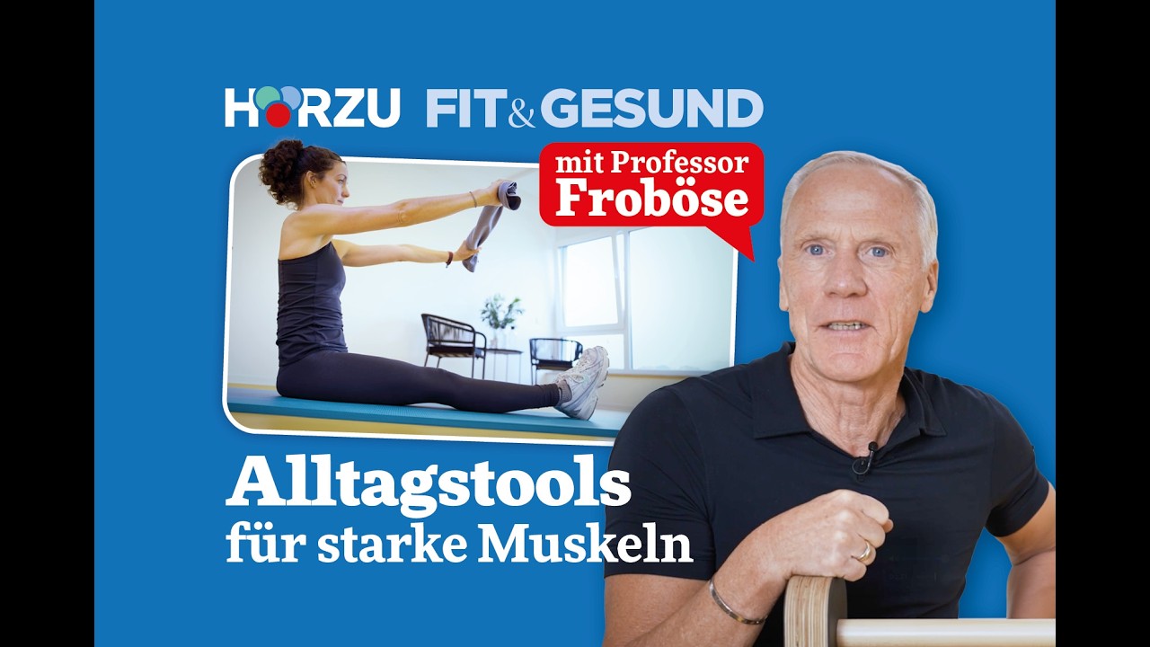 Handtuch, Tennisball & Co.: Fitness stärken mit Alltagstools