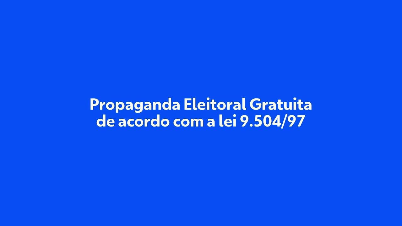 2º Turno: Propaganda Eleitoral Gratuita - Prefeitura de Goiânia - Eleições 2024