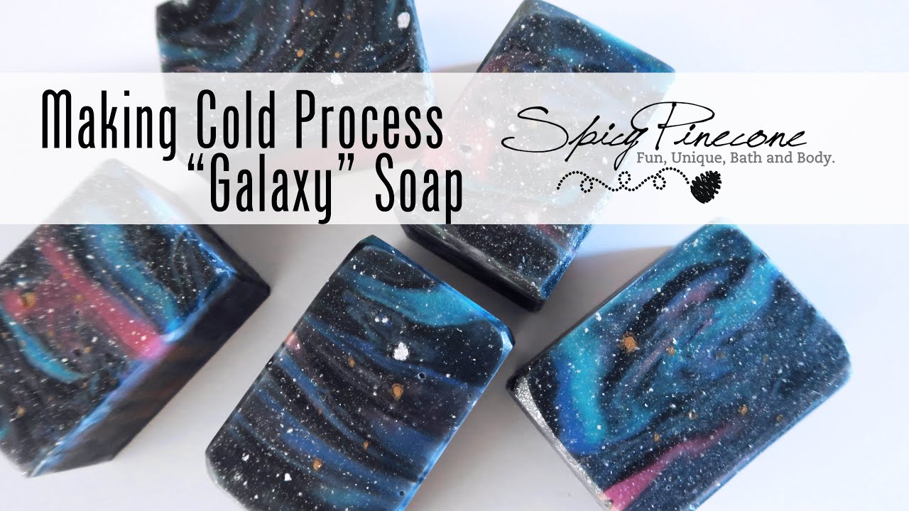 Making Galaxy Cold Process Soap by Spicy Pinecone