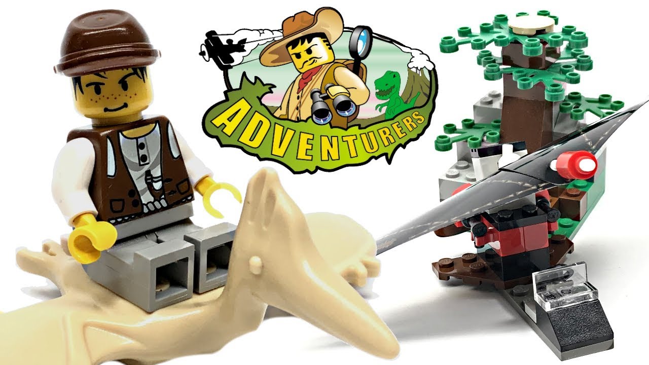 LEGO Adventurers Dino Island Research Glider review! 2000 set 5921!