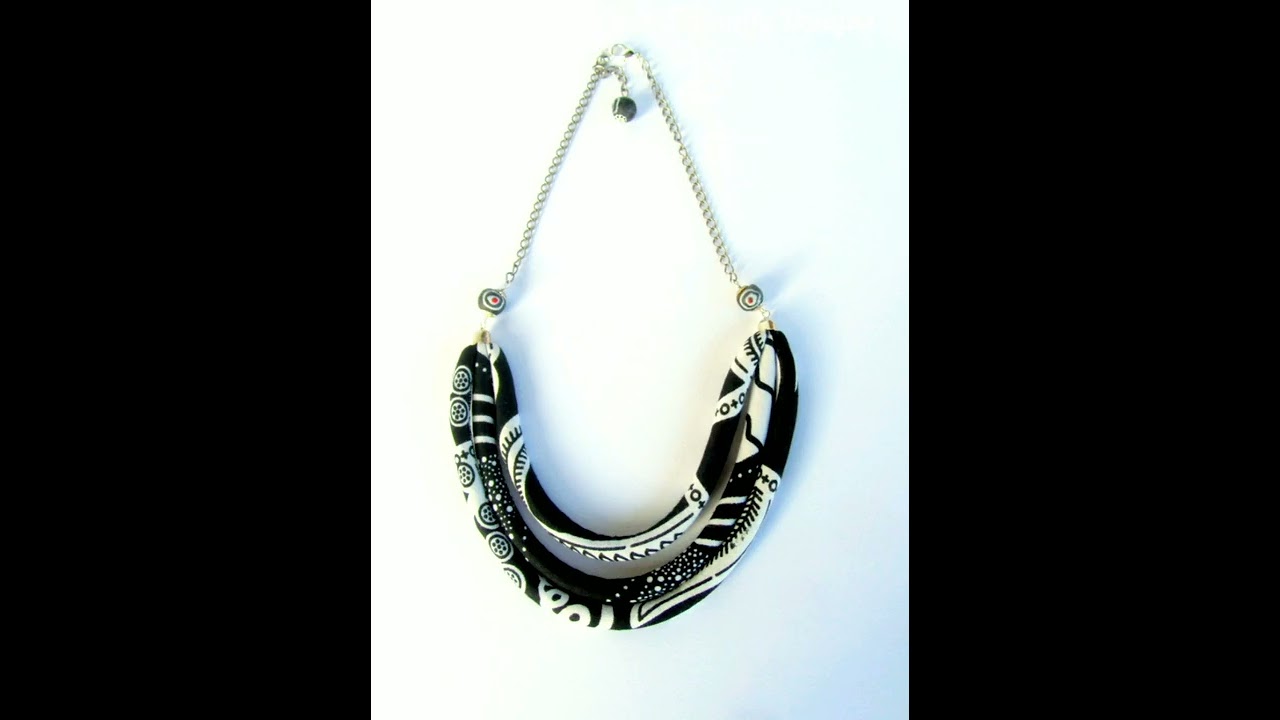 AFRICAN FABRIC NECKLACES IDEAS //TRENDY STYLES