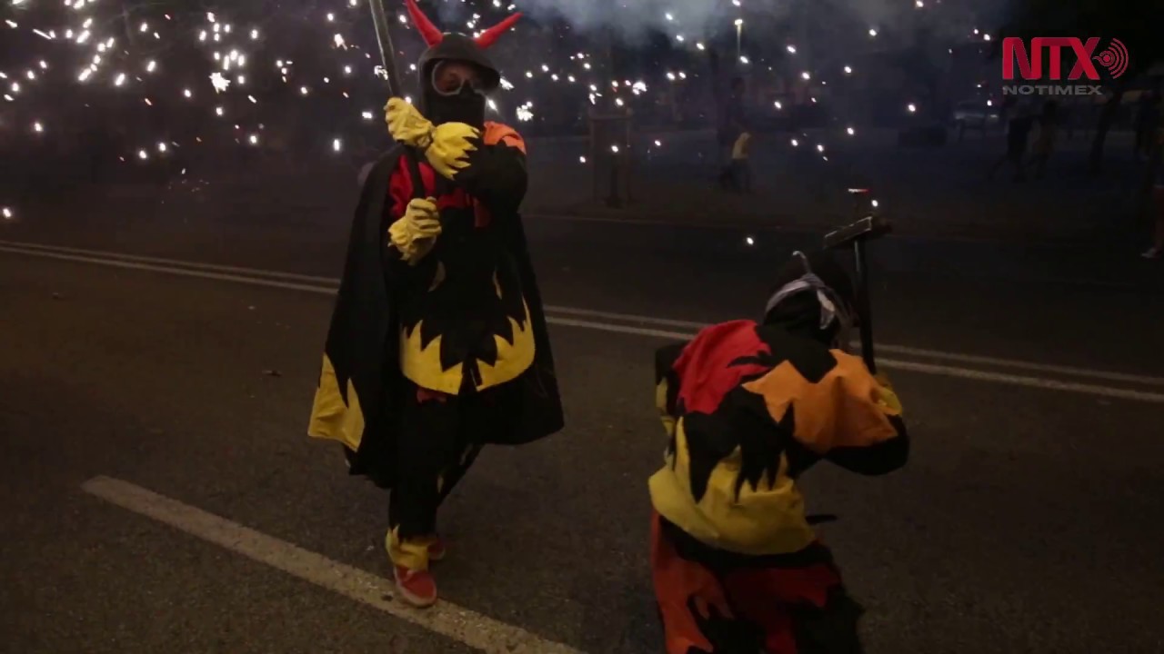 La noche de San Juan en Cataluña, España