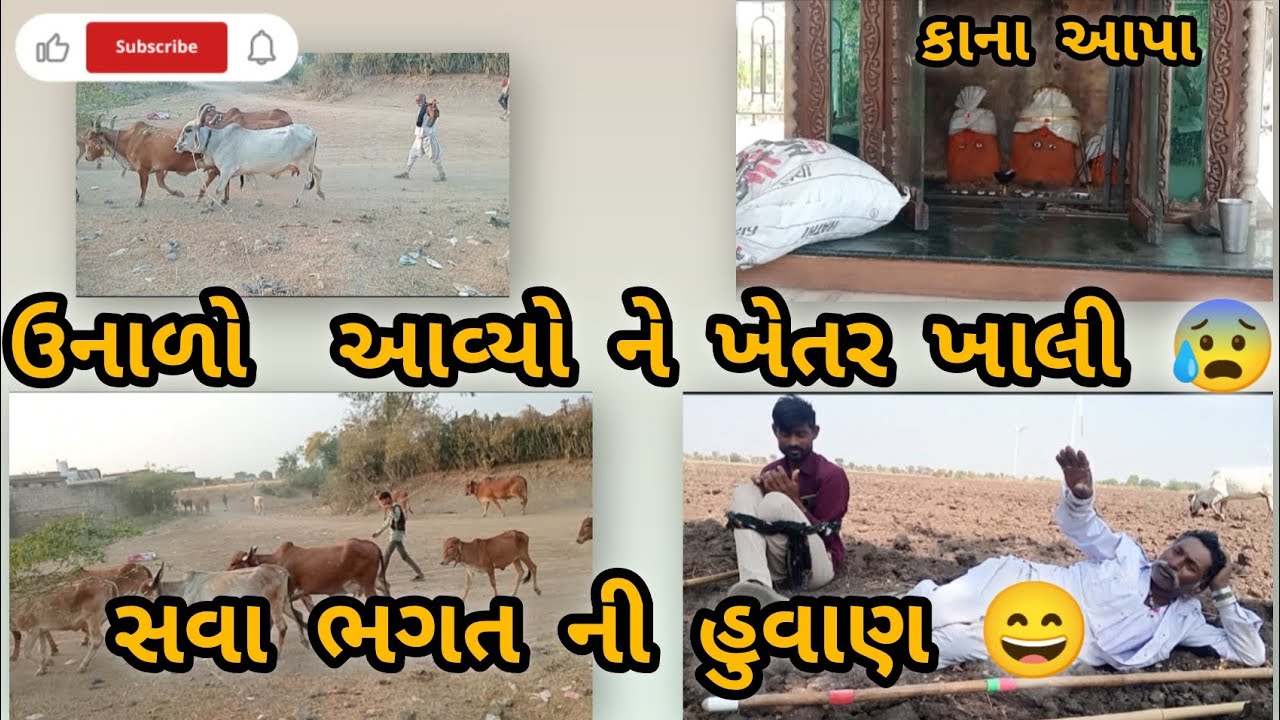સવા ભગત ની હુવાણ😄 ભર ઉનાળે 😰#viralvideo #abhibharwadvlog #trendingvlog #cowvlog #comedyvideo 