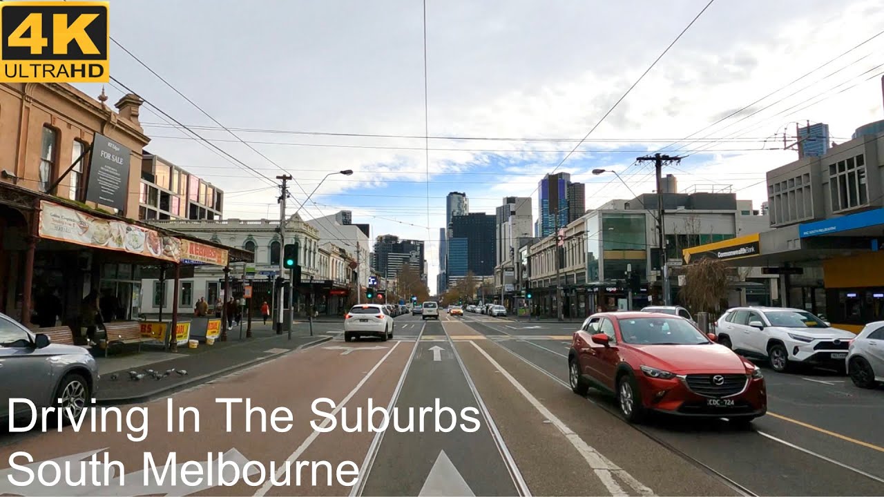 Driving Around The Suburbs | South Melbourne | Melbourne Australia | 4K UHD