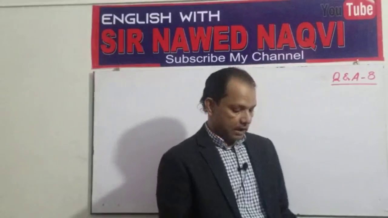 English Grammar Questions & Answers (Q&A-08) (NAWED NAQVI)