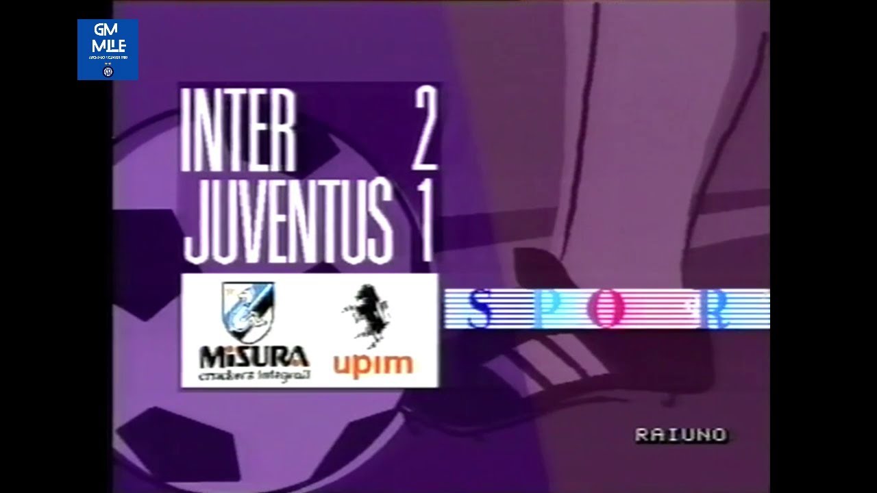1989-90 (5^ - 17-09-1989) INTER-Juventus 2-1 [Matthaus,Klinsmann,Marocchi] Servizio D.S.Rai1