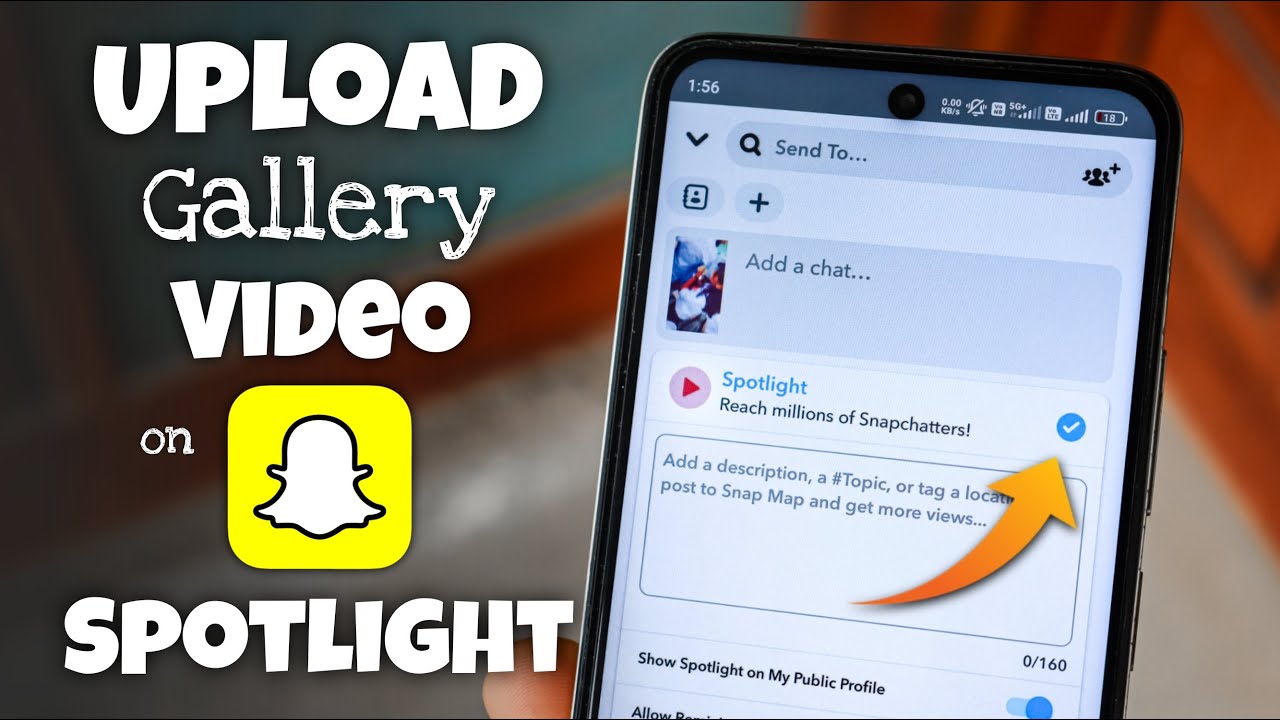 How to Upload Gallery Video on Snapchat Spotlight