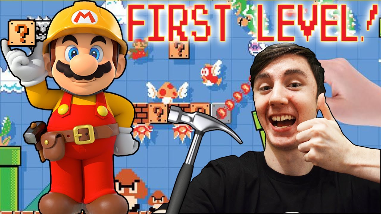 Building My First Level! | Super Mario Maker | First Look!