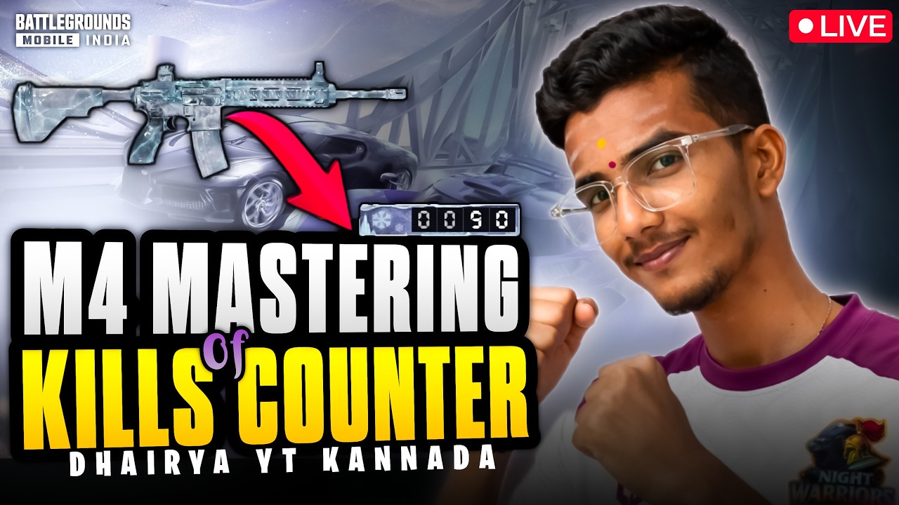 Mastering M416 DAY 15 |BGMI LIVE | DHAIRYA YT #bgmi   #kannada #livestreaming #live #shorts