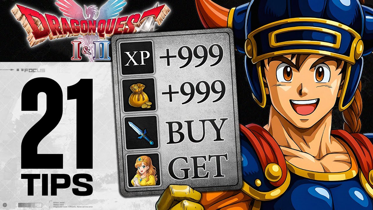 STOP Wasting Time! 21 Tips I Wish I Knew Sooner in Dragon Quest 1 & 2 HD Remake - Beginner Guide
