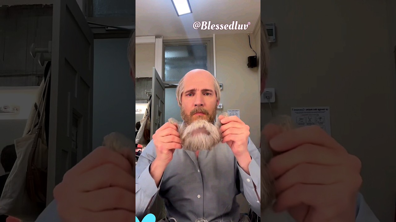 p2. White Men Wear Wigs Too  ~ FAKE Man Beard & Mustache 💗