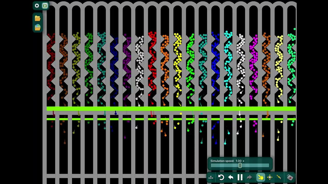 Mix and Separate - Team Marble Race In Algodoo