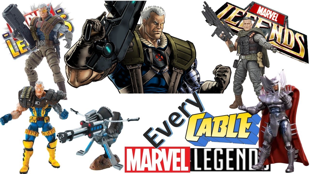Every Marvel Legends Cable X-men Toybiz and Hasbro Comparison List Fox X-men Josh Brolin Stryfe