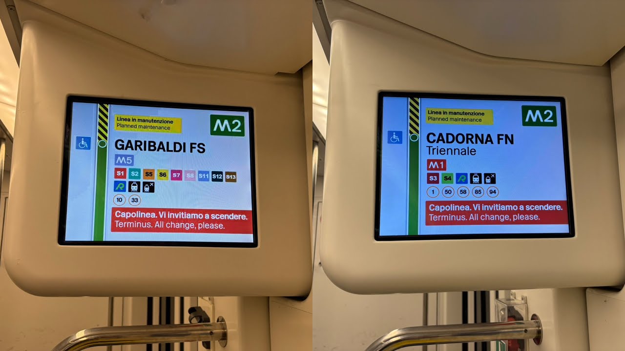 M2 interrotta tra Cadorna e Garibaldi dal 19 luglio al 7 settembre 2025 per rinnovo binari