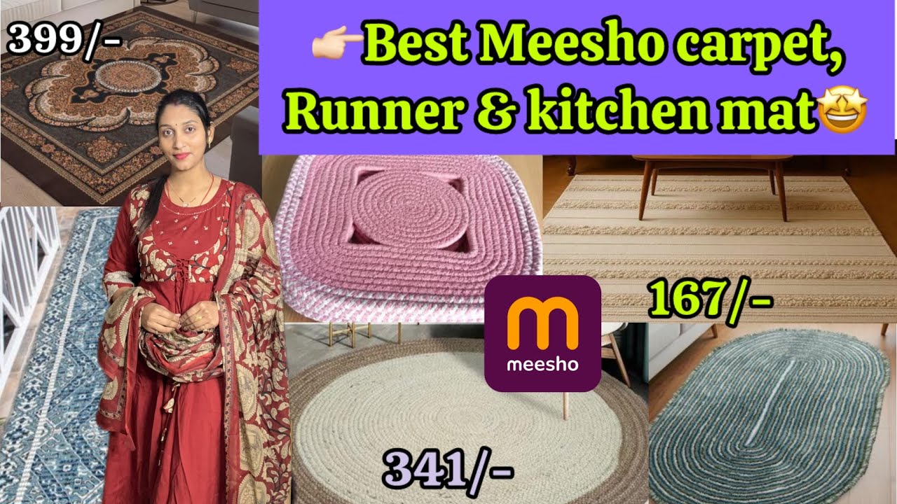😍Huge Meesho Carpet/Bed runner & kitchen mat Haul || Start ₹167/-🛍️ #meesho #homedecor 