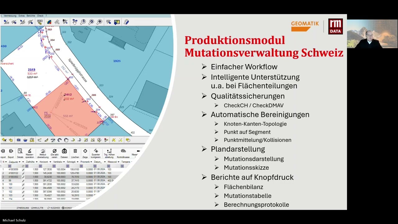 Webinaraufzeichnung: DMAV effizient führen mit rmDATA Geomatik