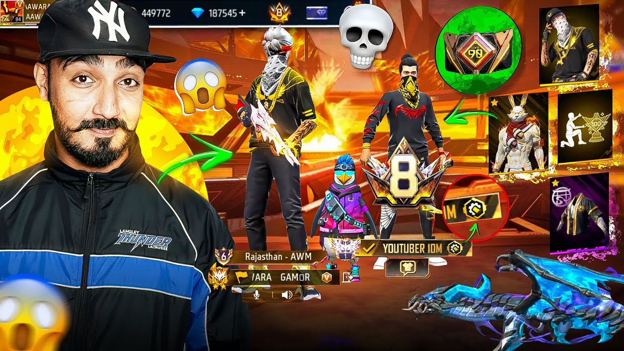 Free Fire Collection Versus 😱 1 V Badge Vs 3 Craftland Badge Player 😈