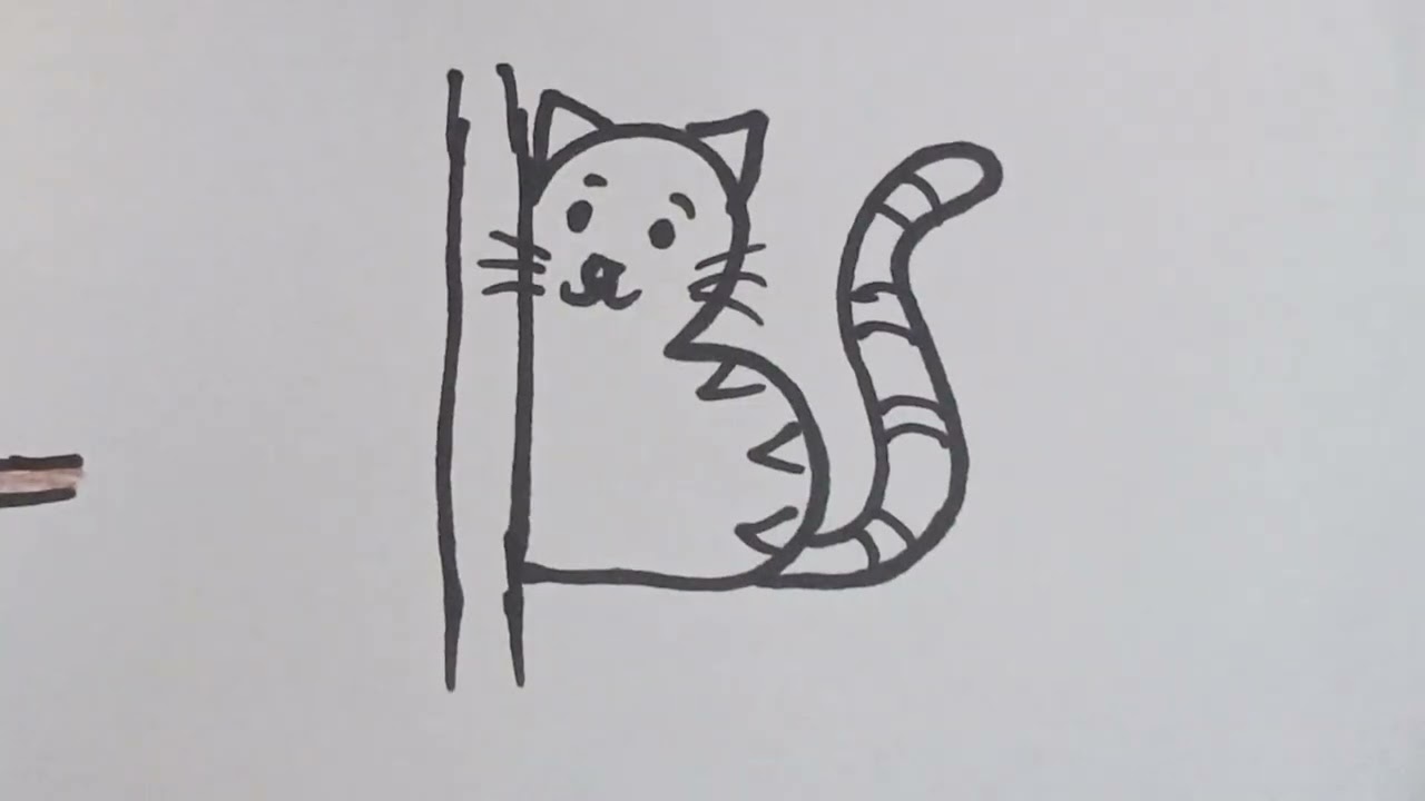 Funny cat 😺 drawing for kids 😍#like#share#subscribe
