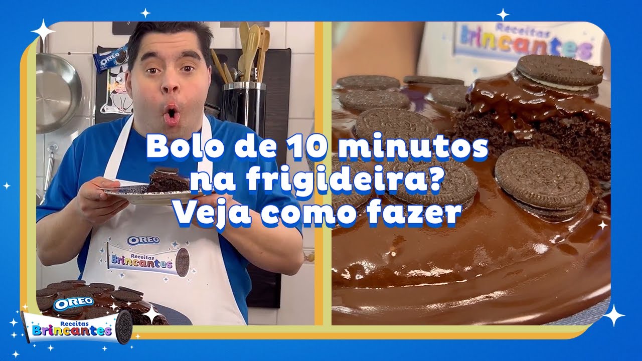 COMO FAZER BOLO DE OREO DE FRIGIDEIRA, FICA PRONTO EM 10 MINUTOS 😱 POR @DOWNLICIA