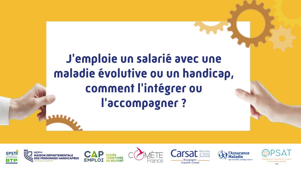 Webinaire - J'emploie un salarié avec une maladie évolutive ou un handicap, que faire ?