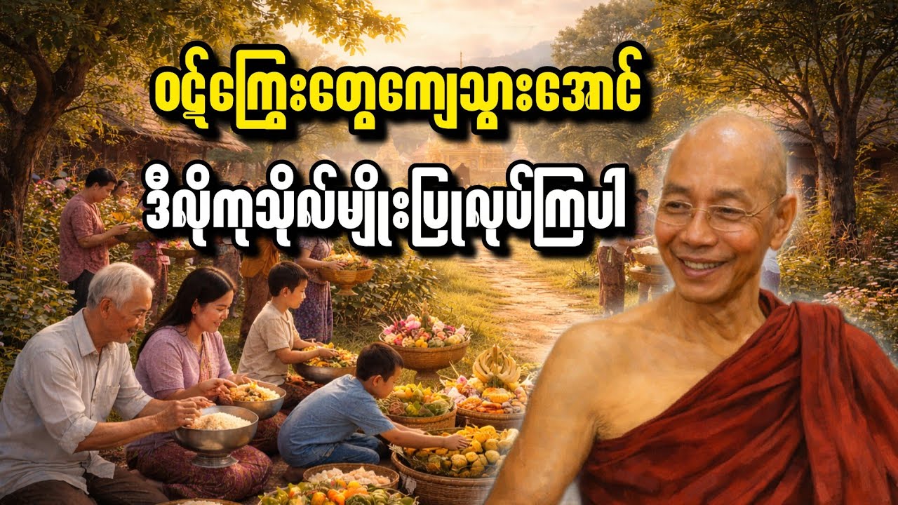တရားချစ်ခင်သူတော်ကောင်းအပေါင်းတို့ နာယူသင့်သော တရားကောင်းတစ်ပုဒ်