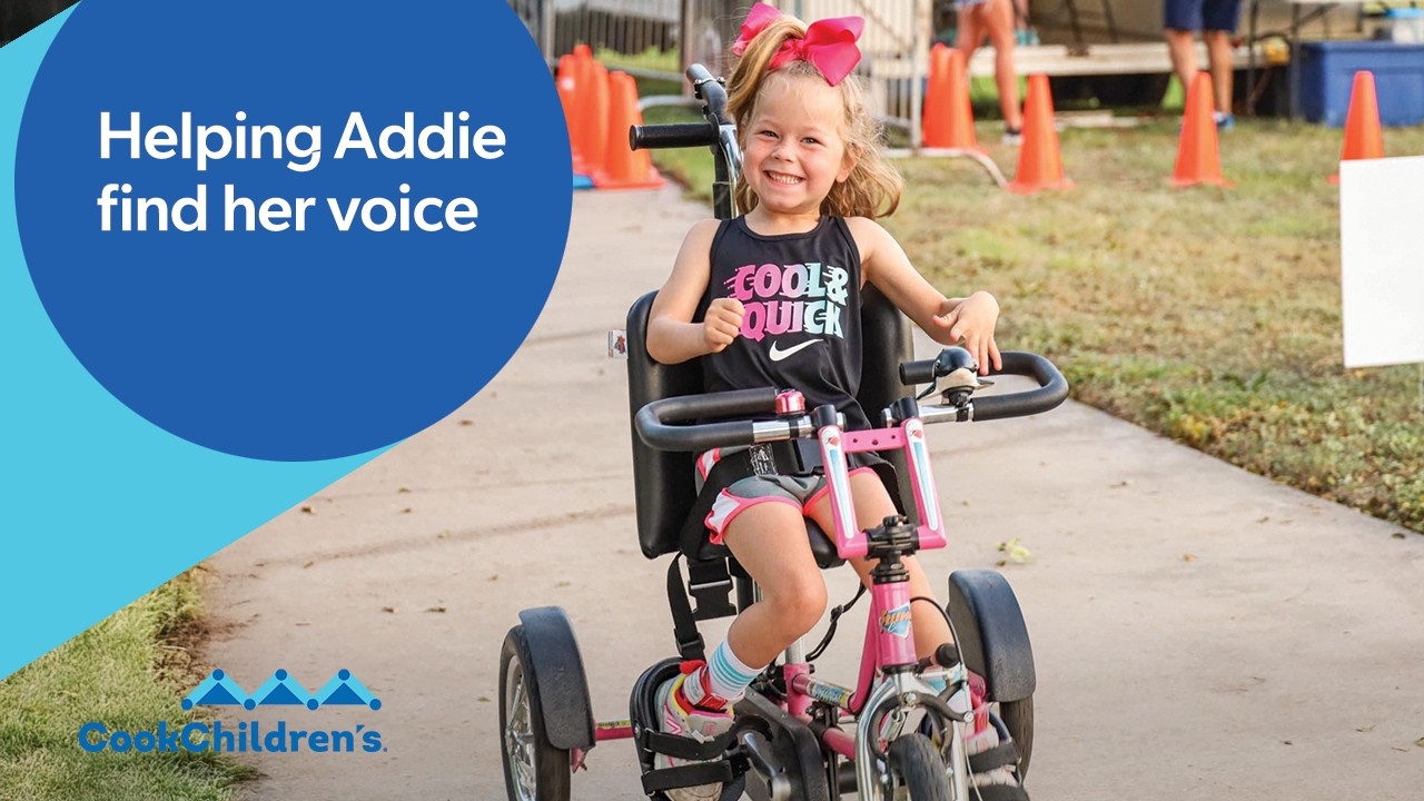 My Name is Addie | Jane and John Justin Institute for Mind Health | Cook Children's