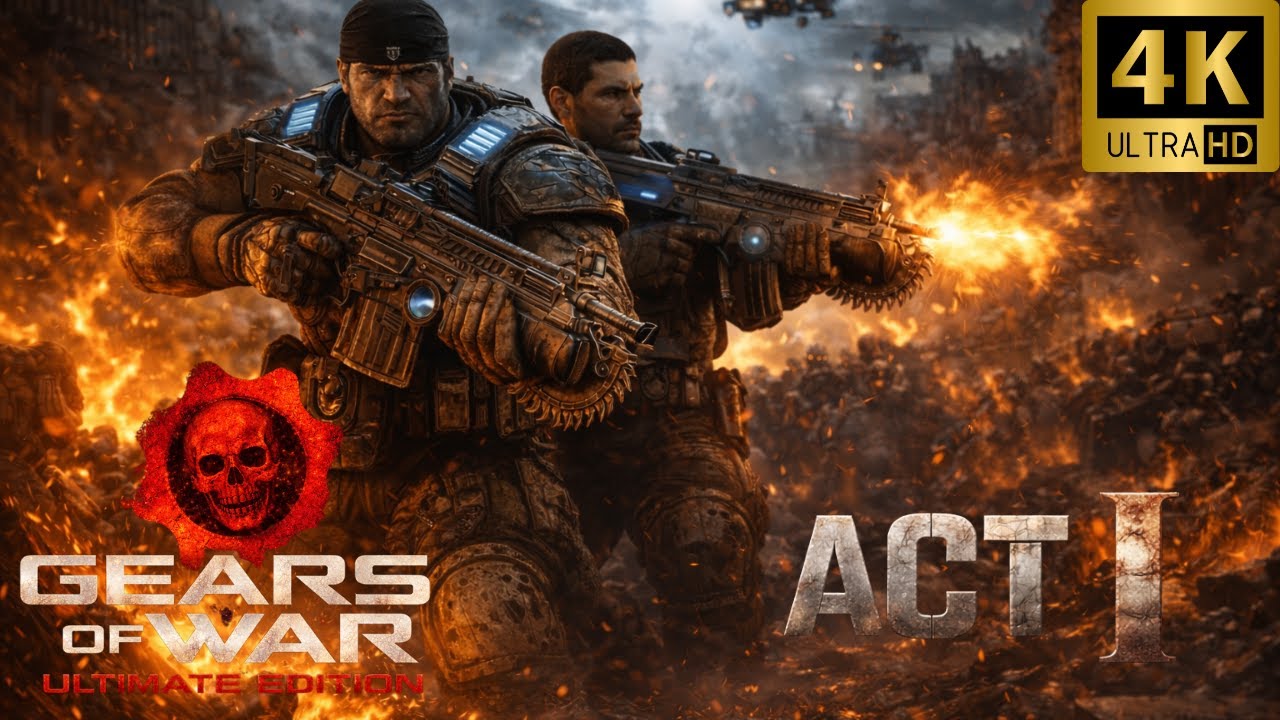 Gears of War: Ultimate Edition ACT I (4K Cinematic Gameplay | No Commentary)