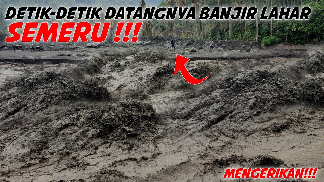 MENGERIKAN!!! Detik² Banjir Lahar Semeru Datang Sangat Cepat