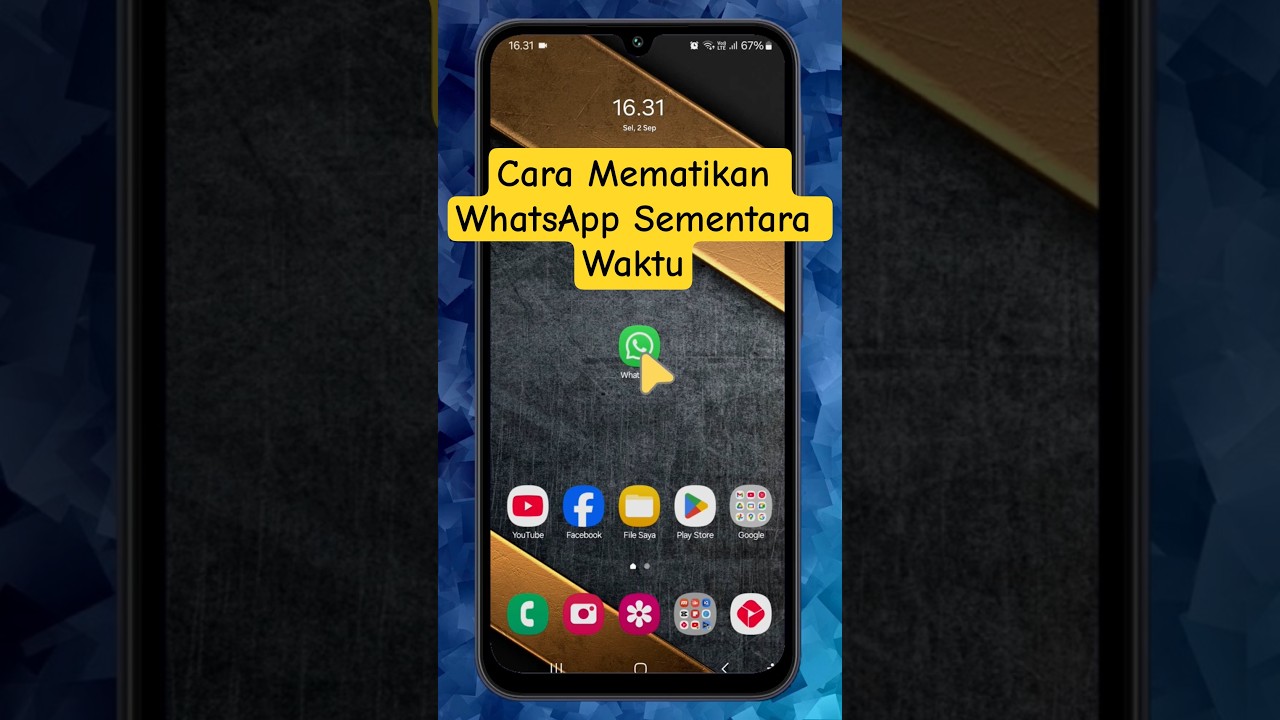 Cara Mematikan WhatsApp Sementara Waktu #matikanwhatsapp #tutorialwhatsapp #whatsapp