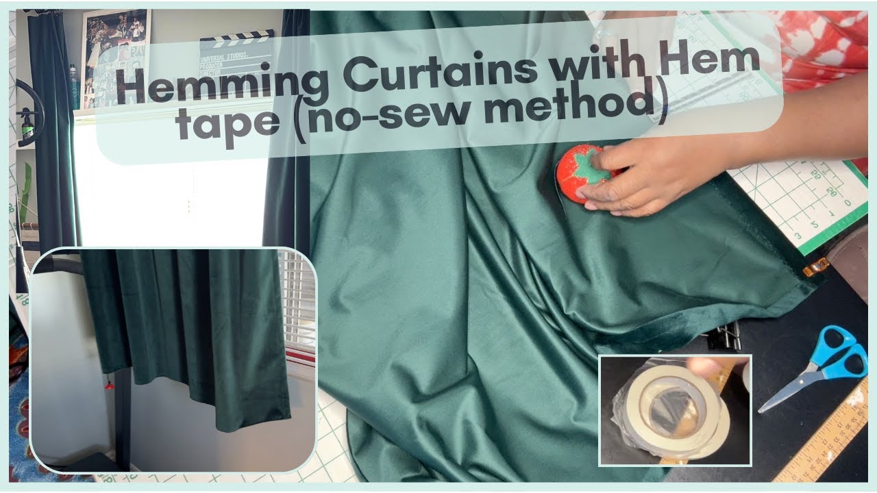 Подшивка штор лентой для подгибки New Sew