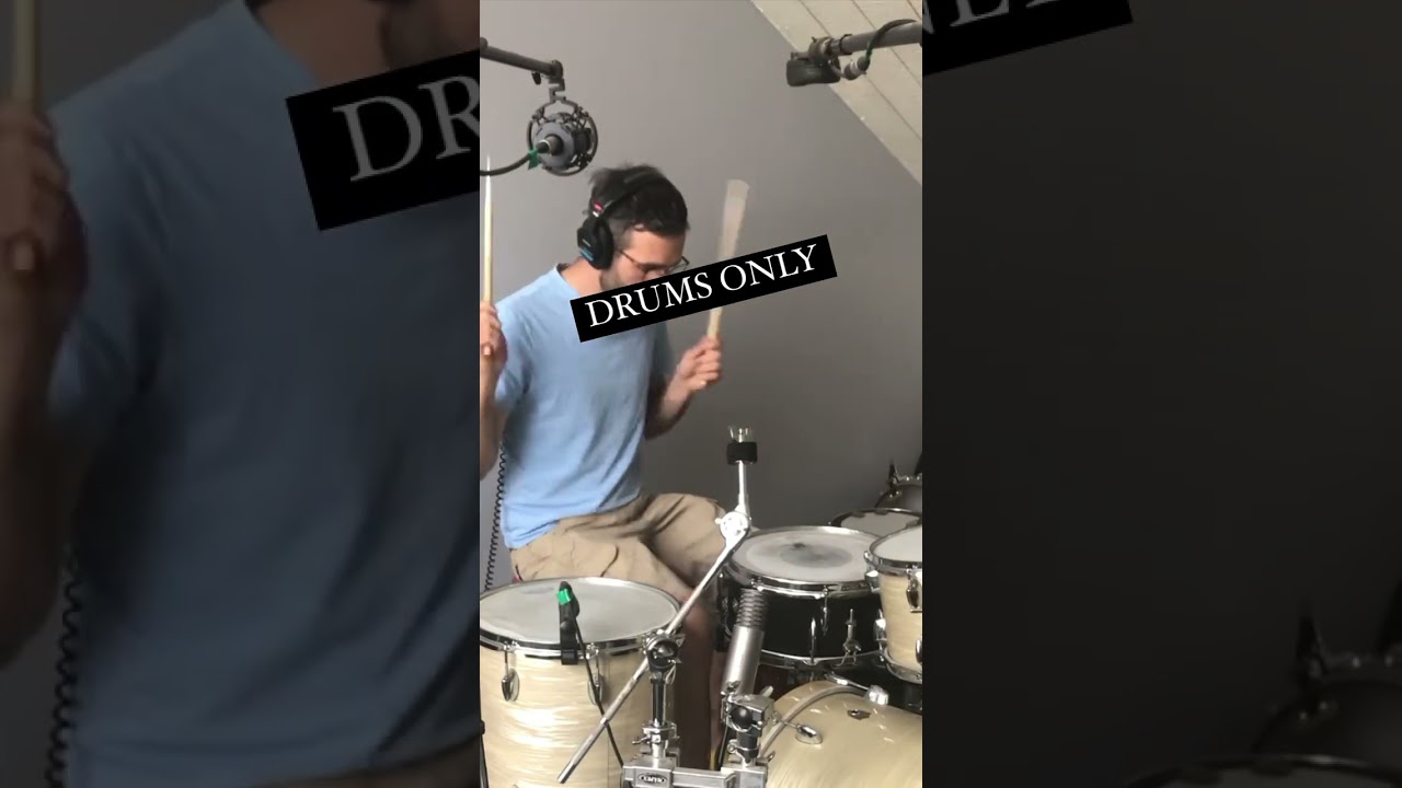 Recording drums and cymbals separately 