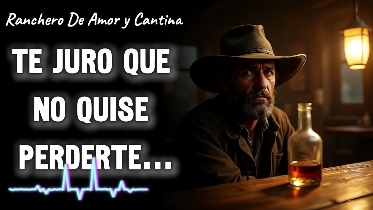 Canción Ranchera para dedicar cuando perdiste a quien más amabas | “Te juro que no quise perderte”💔🥀