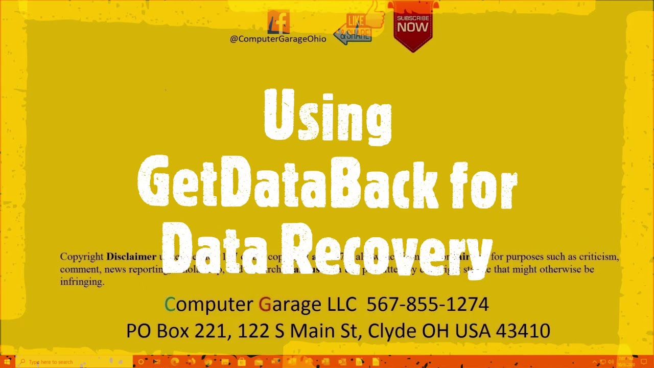 Using GetDataBack for Data Recovery