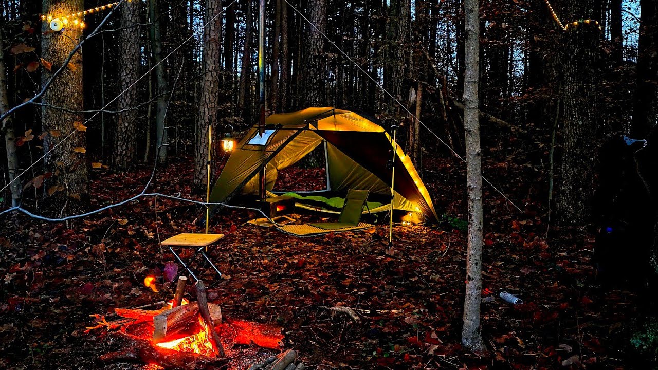 Редкая, но очень комфортная палатка... Кемпинг в дюнах Помоли в одиночку.