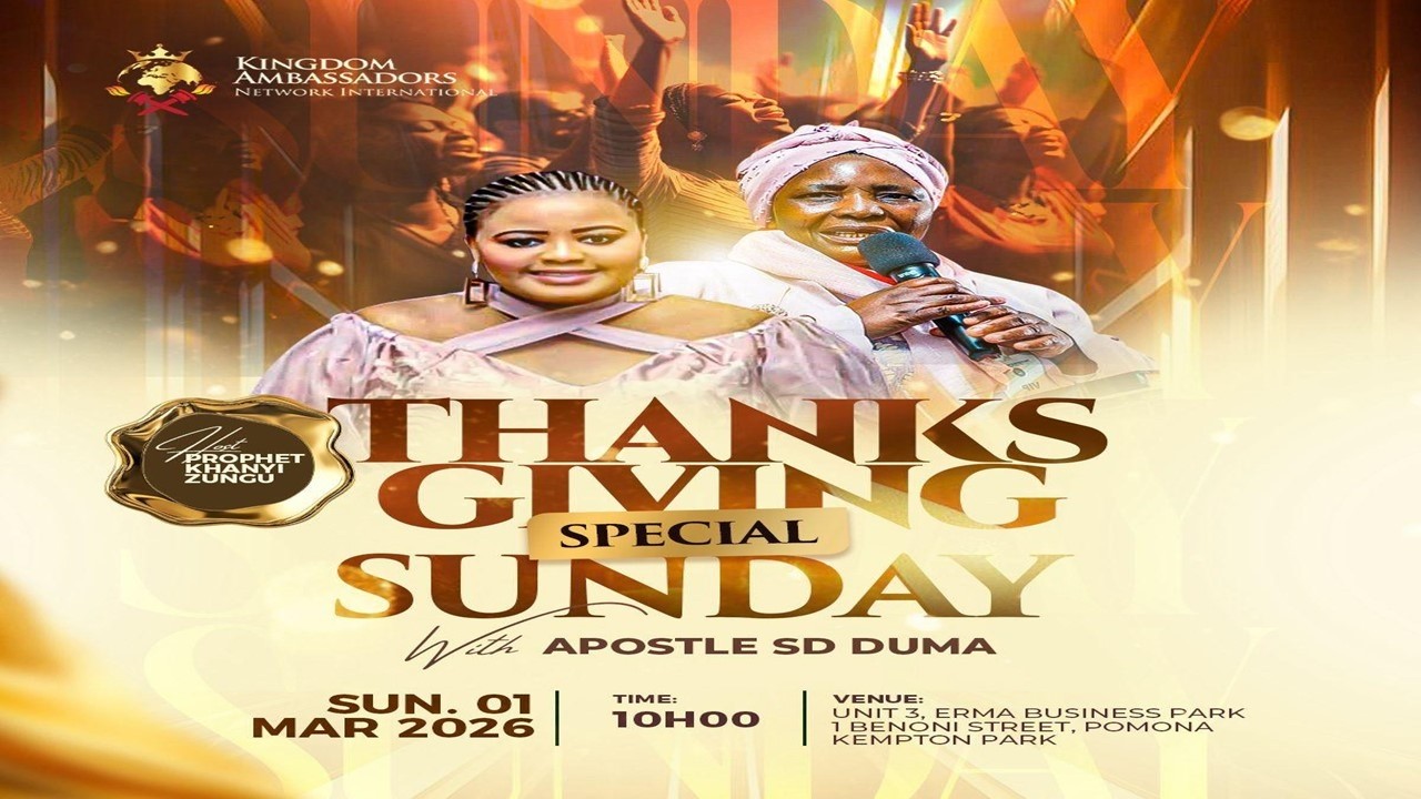 THANKSGIVING SPECIAL SUNDAY  || APOSTLE SD DUMA