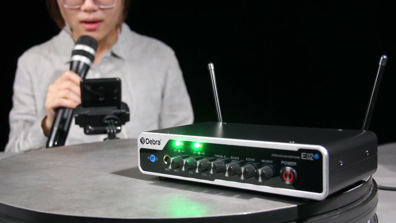 Karaoke Microphone with DSP Reverb and Bluetooth Function Wireless Microphone-By Debra Audio