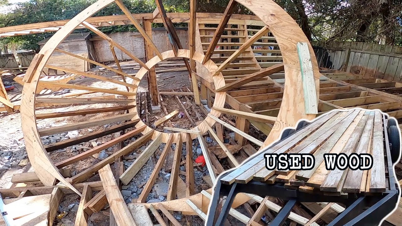 Reusing Old Wood for Backyard Skatepark