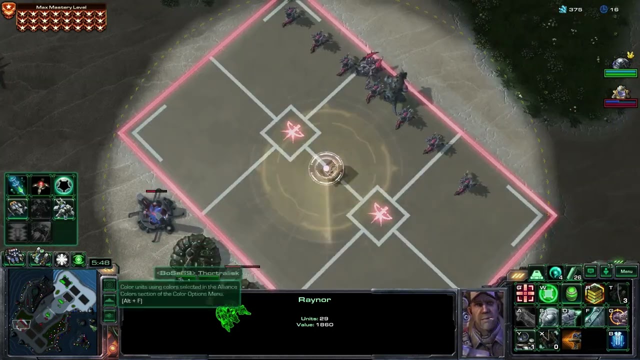 Raynor vs Deheka 1v1, c207 Direct Strike - Commanders SC2