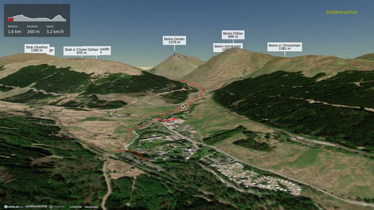 West Highland Way (Fly Through) - Tyndrum to Inveroran
